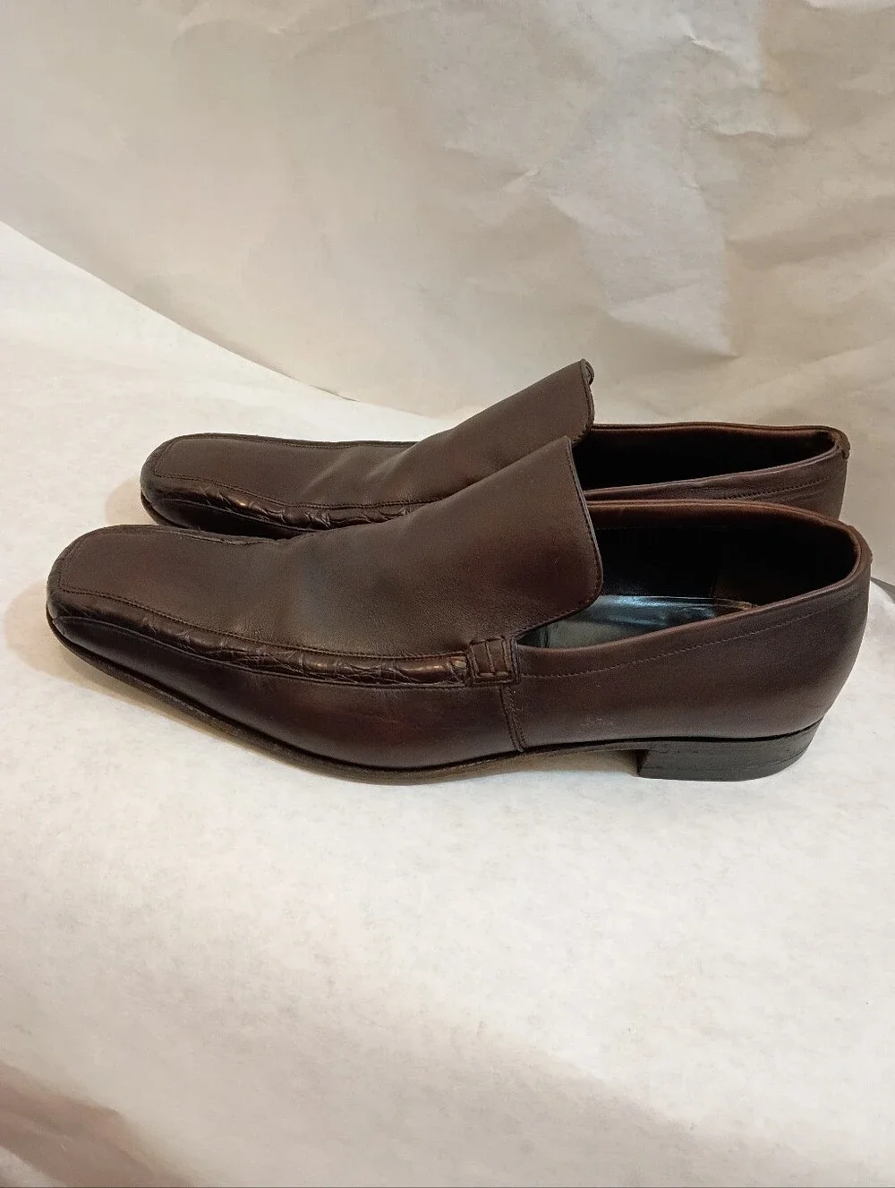 Brown Gucci loafers Croc Embossed UK 9.5 Us 10